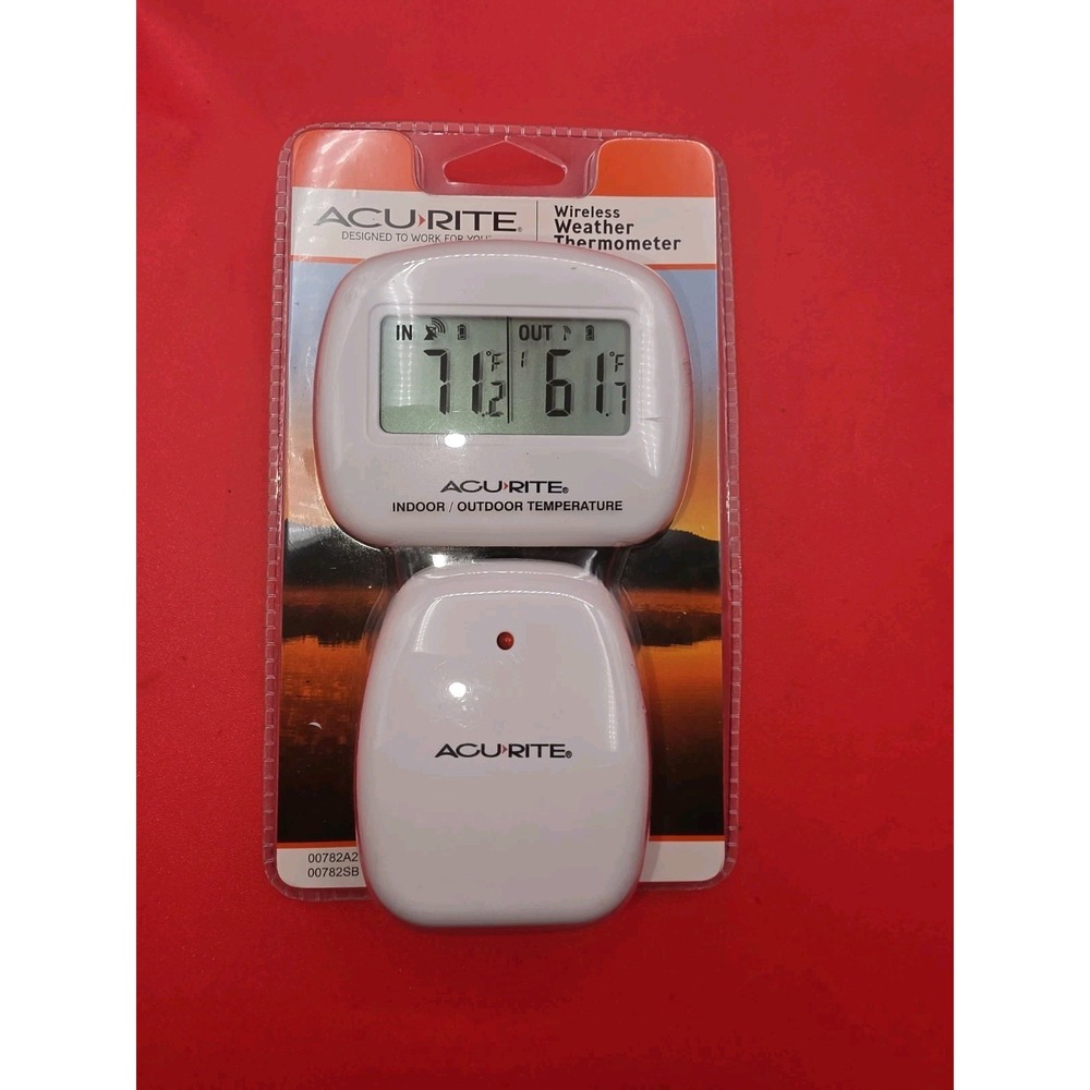 AcuRite 00782A2 Wireless Indoor/Outdoor Thermometer Digital Display NIP